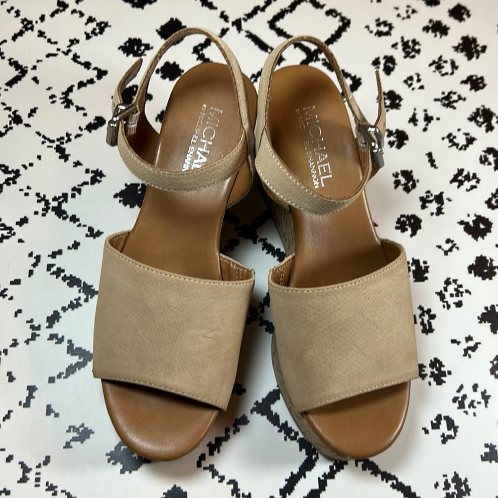 MICHAEL by Michael Shannon Wedge Sandals - Size 7 - EUC